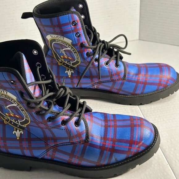LADIES NEW SIZE 8  SCOTTISH ELLIOT TARTAN BOOTS - Picture 8 of 16